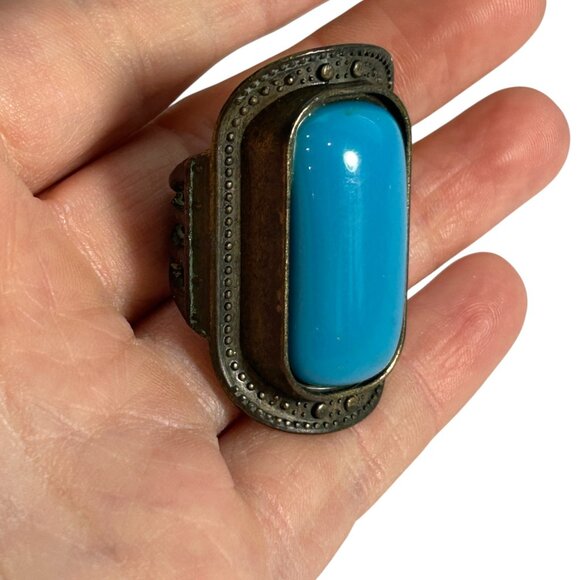 Turquoise Statement Ring - Picture 9 of 11